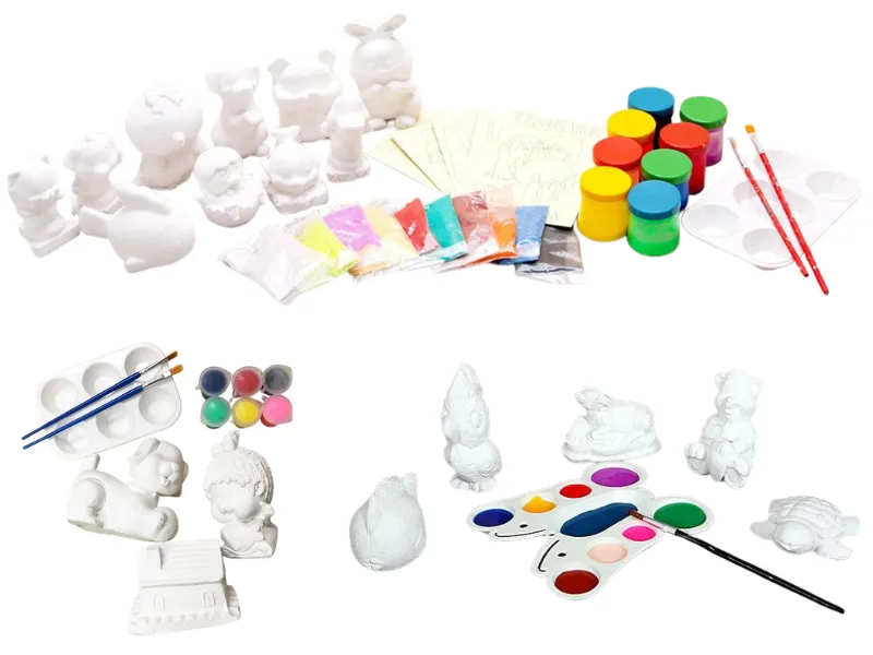 Plaster statue for DIY set